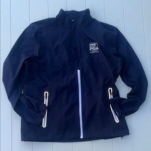 RLP polo golf PGA Tour Dark Blue Windbreaker L water repellent